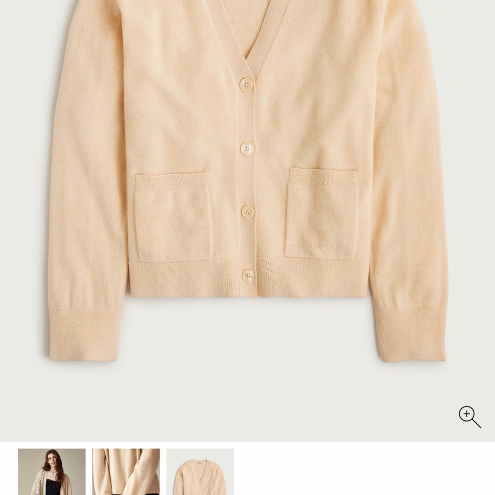 J.Crew Cashmere Patch Pocket Cardigan